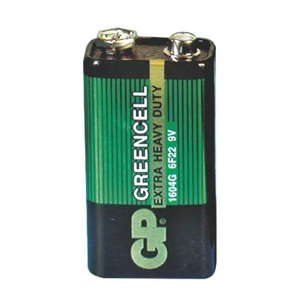 Greencell Blockbatterie - 9 V Blockbatterie 9 V, MN 1604