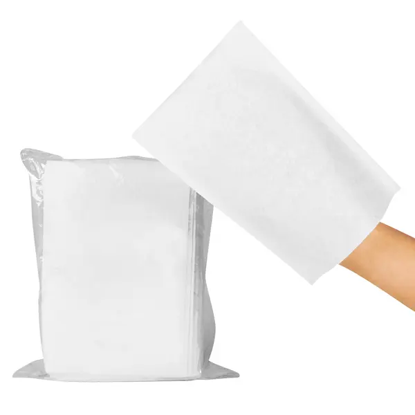 ServDisposable washing mitt > natural fibre fleece 15 x 22 cm | 20 Pack.
