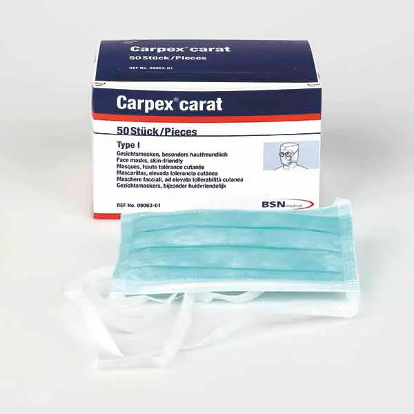 Carpex Surgical mask BSN Carpex ultra,  with extra wide protective membrane | 6 x 50 pcs.